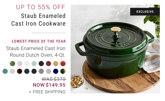 Up to 55% off Staub Enameled Cast Iron Cookware