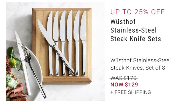 Up to 25% off Wüsthof Stainless-Steel Steak Knife Sets