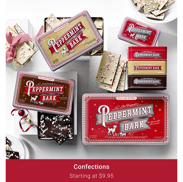 confections - starting at $9.95