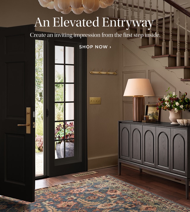 An Elevated Entryway - Create an inviting impression from the first step inside. - Shop now